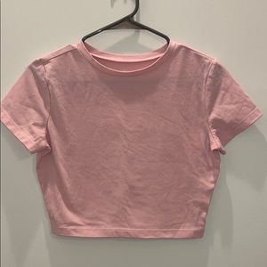 Pink crop top from target